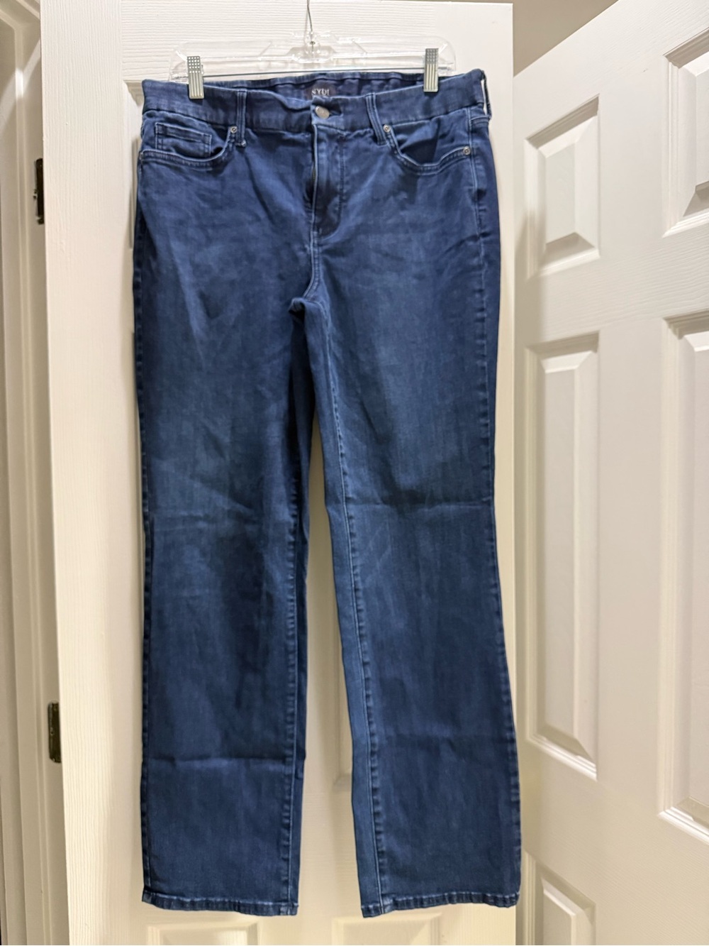 NYDJ Straight Leg Jeans in Dark Blue